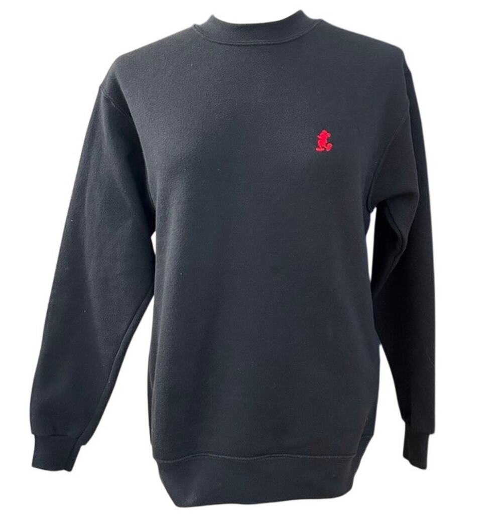 Vintage 90s Walt Disney World Mickey Mouse Embroidered Crewneck Sweatshirt S